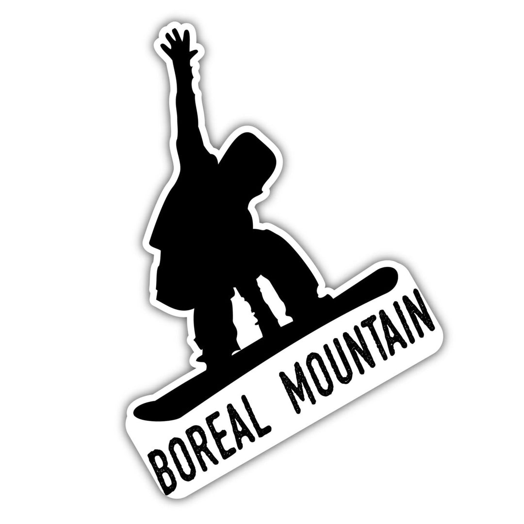 Boreal Mountain California Ski Adventures Souvenir 4 Inch Vinyl Decal Sticker Board Design Image 1