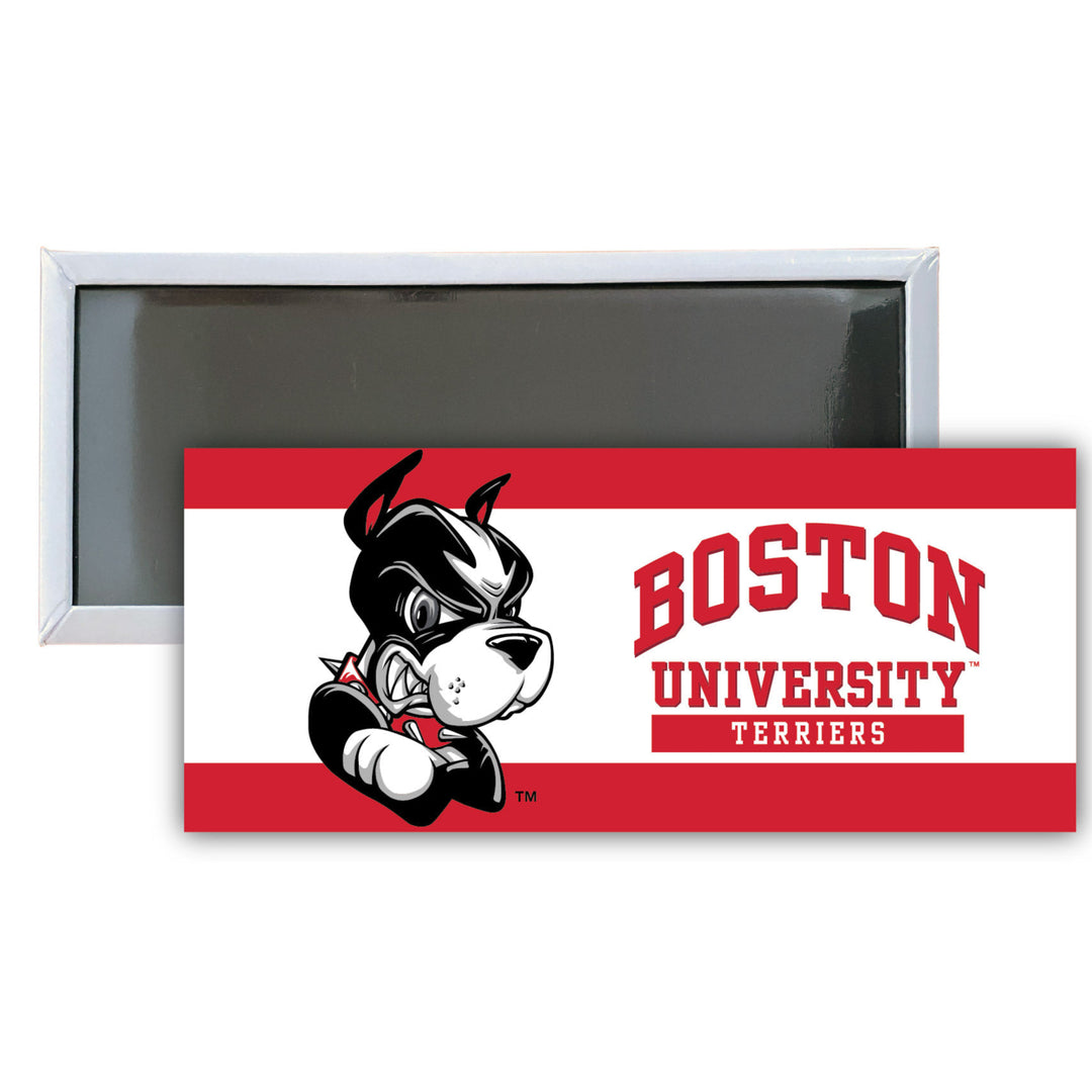 Boston Terriers 4.75 x 2-Inch NCAA Vibrant Collegiate Fridge Magnet - Multi-Surface Team Pride Accessory Single Unit Image 1