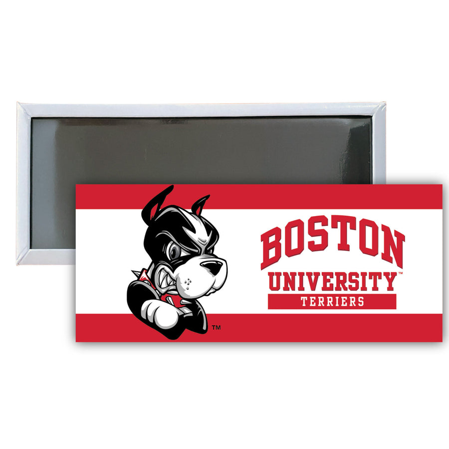 Boston Terriers 4.75 x 2-Inch NCAA Vibrant Collegiate Fridge Magnet - Multi-Surface Team Pride Accessory Single Unit Image 1