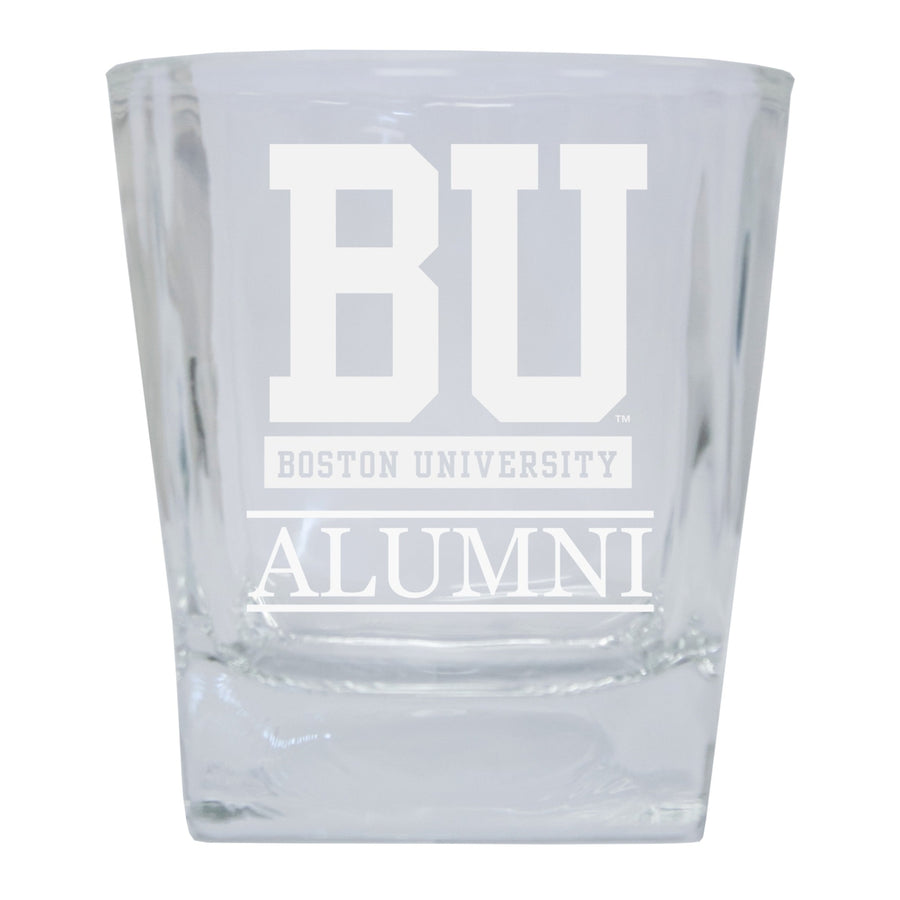 Boston Terriers 2-Pack Alumni Elegance 10oz Etched Glass Tumbler Image 1