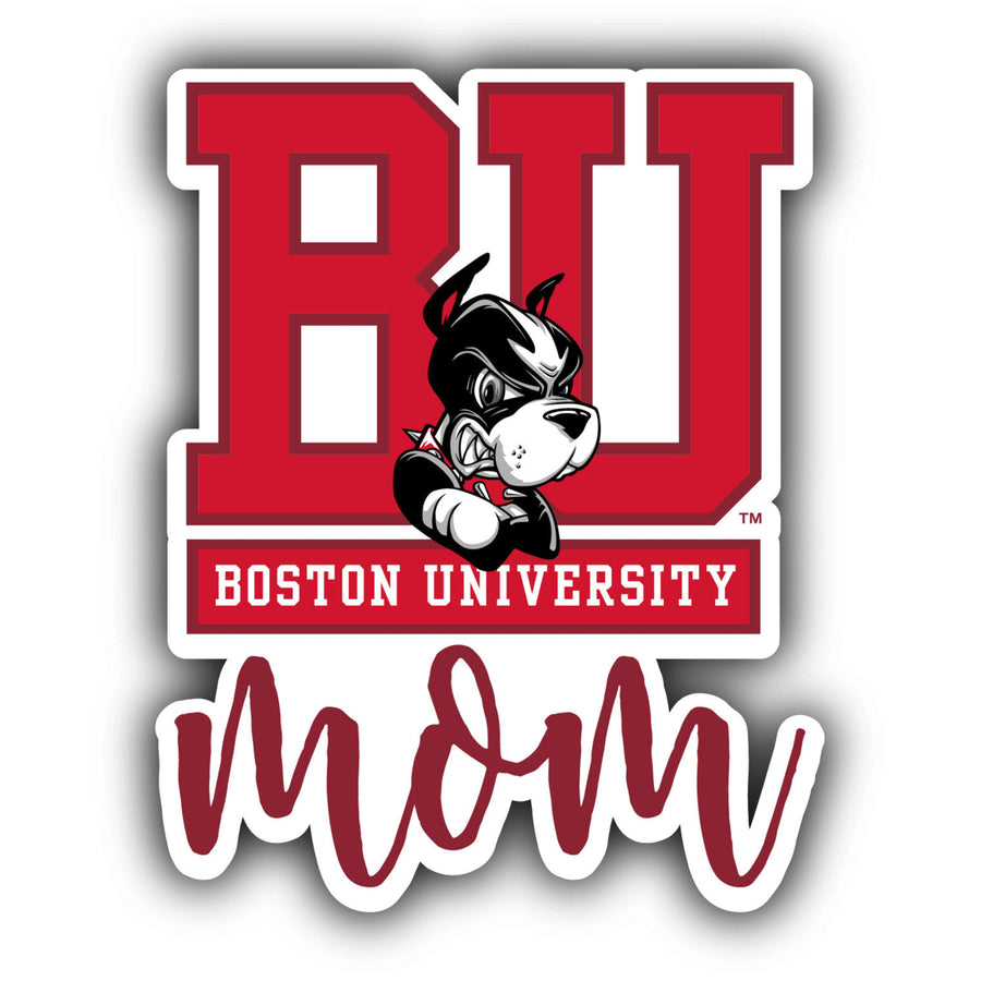 Boston Terriers 4-Inch Proud Mom NCAA - Durable School Spirit Vinyl Decal Perfect Image 1