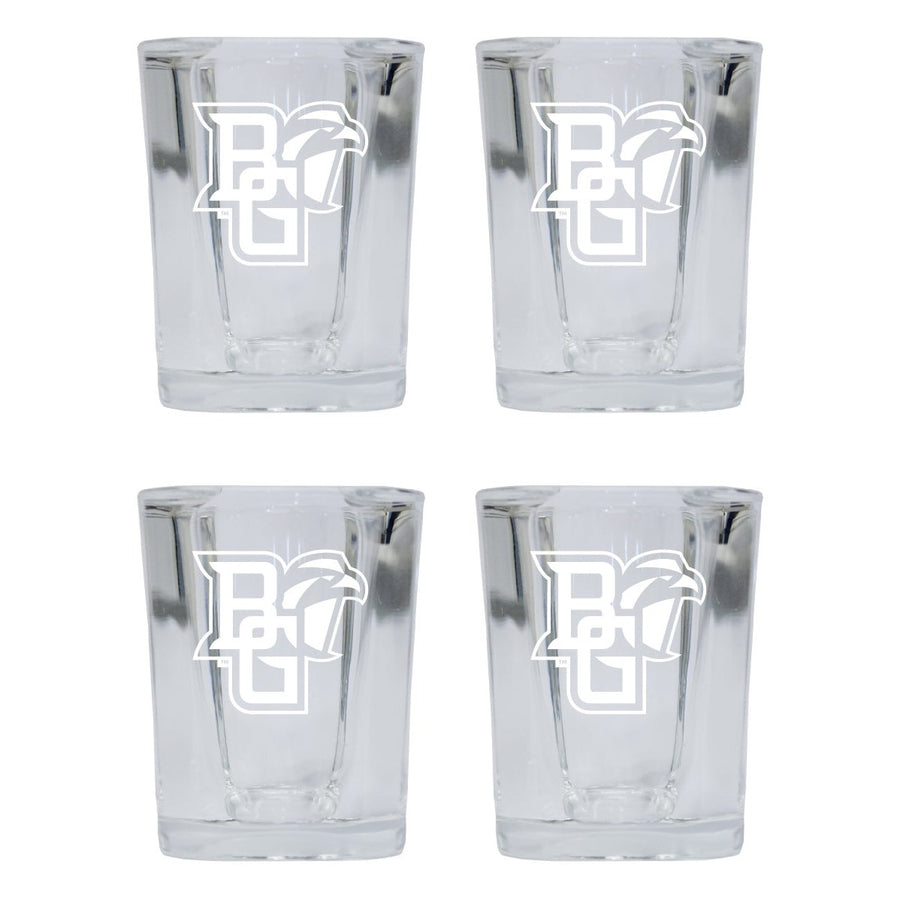 Bowling Green Falcons NCAA Collectors Edition 2oz Square Shot Glass - Laser Etched Logo 4-Pack Image 1