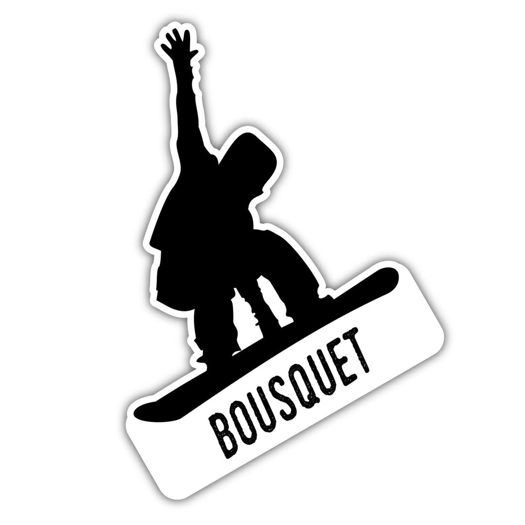 Bousquet Massachusetts Ski Adventures Souvenir Approximately 5 x 2.5-Inch Vinyl Decal Sticker Goggle Design Image 1