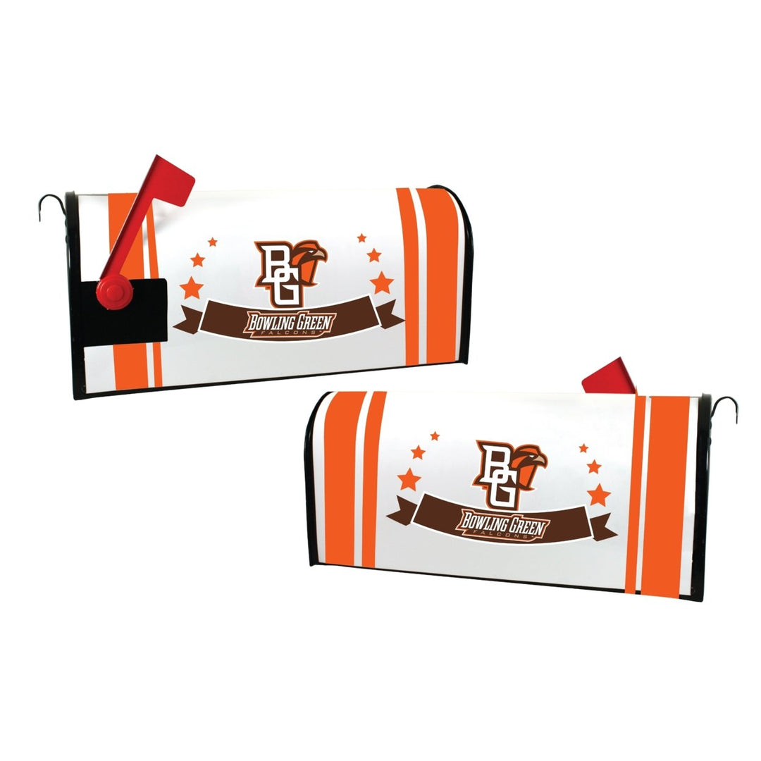 Bowling Green Falcons NCAA Officially Licensed Mailbox Cover Logo and Stripe Design Image 1