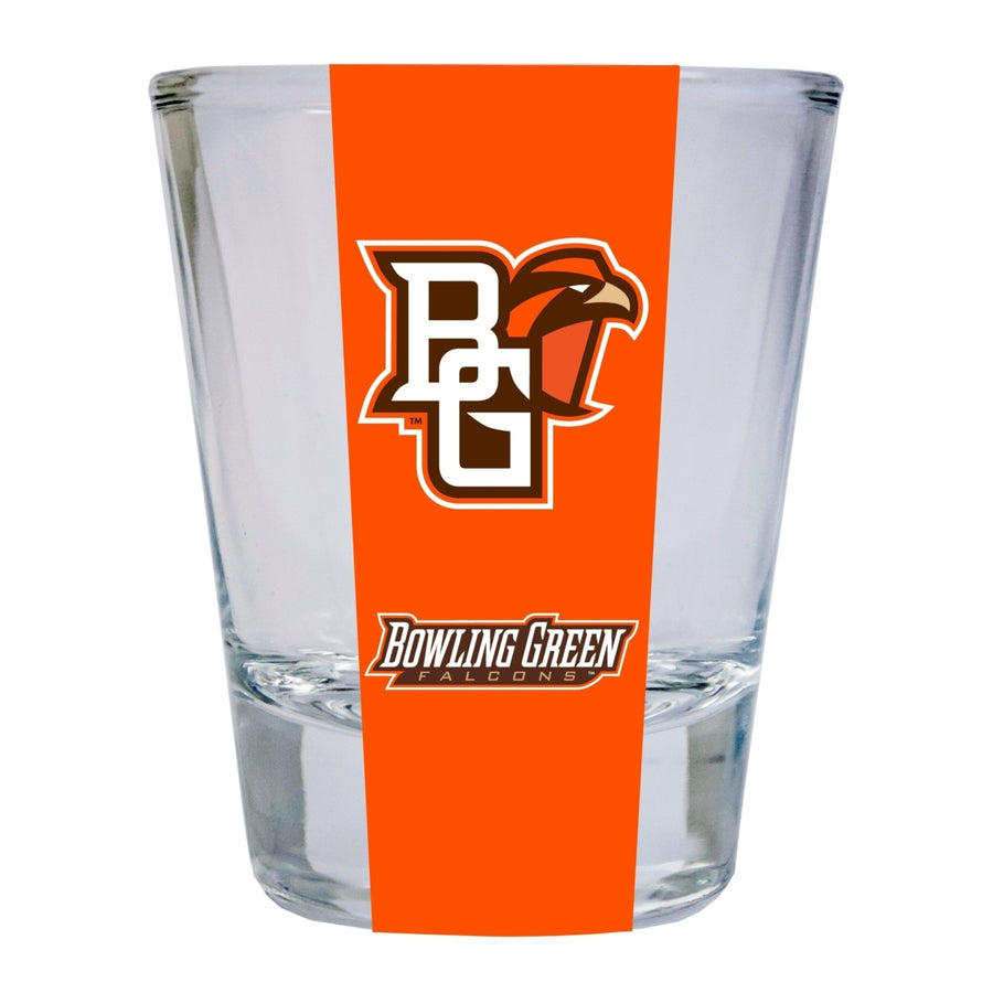 Bowling Green Falcons NCAA Legacy Edition 2oz Round Base Shot Glass Clear Image 1