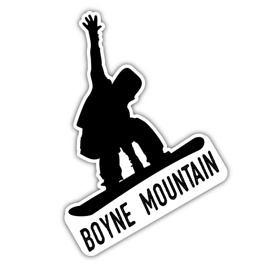 Boyne Mountain Michigan Ski Adventures Souvenir 4 Inch Vinyl Decal Sticker Mountain Design Image 1