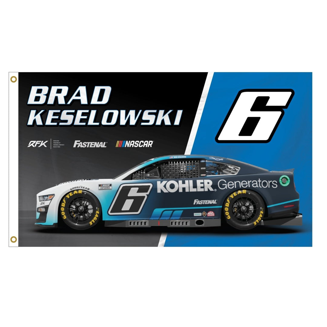 Brad Keselowski 6 Nascar 3 x 5 Car Flag for 2022 Image 1