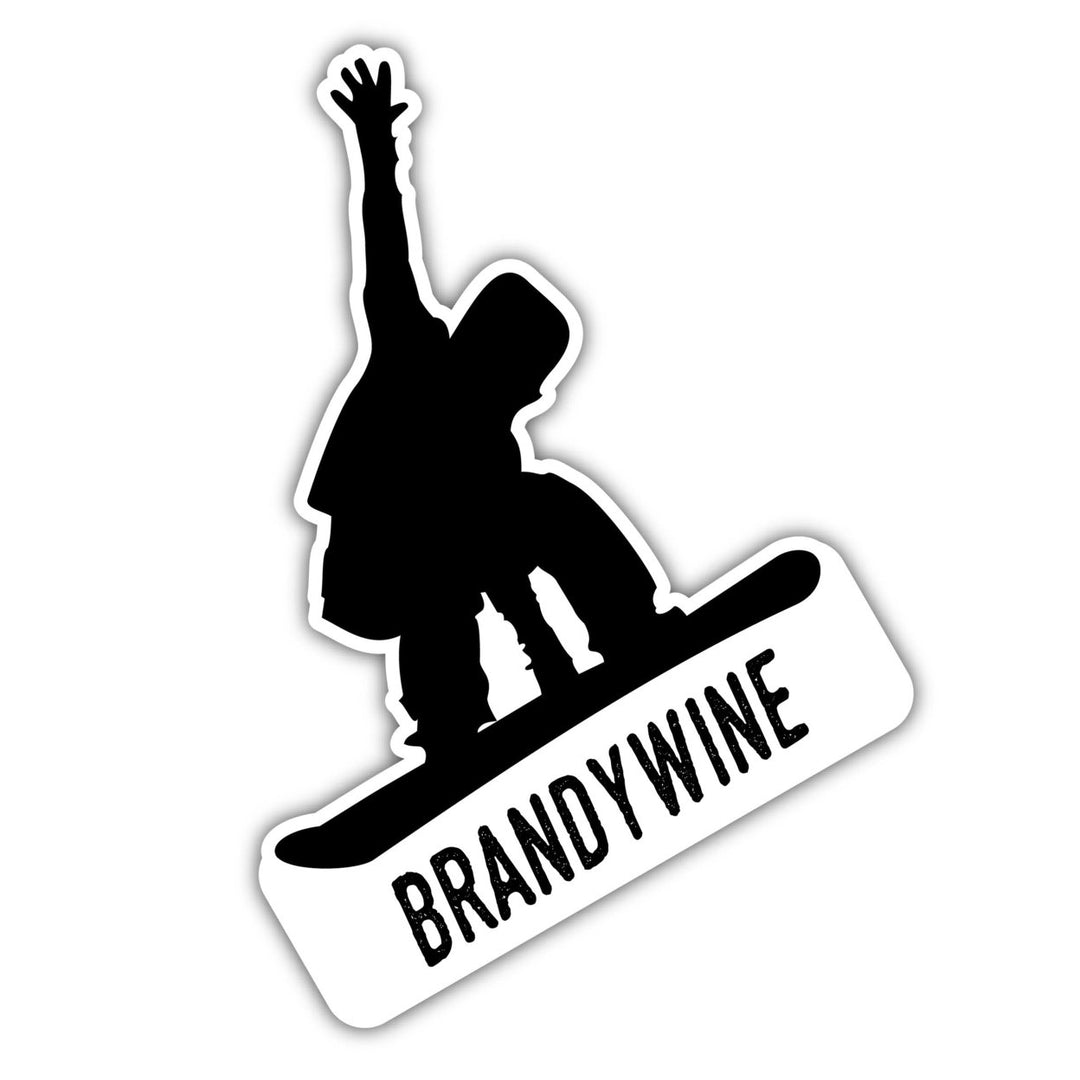 Brandywine Ohio Ski Adventures Souvenir Approximately 5 x 2.5-Inch Vinyl Decal Sticker Goggle Design Image 1