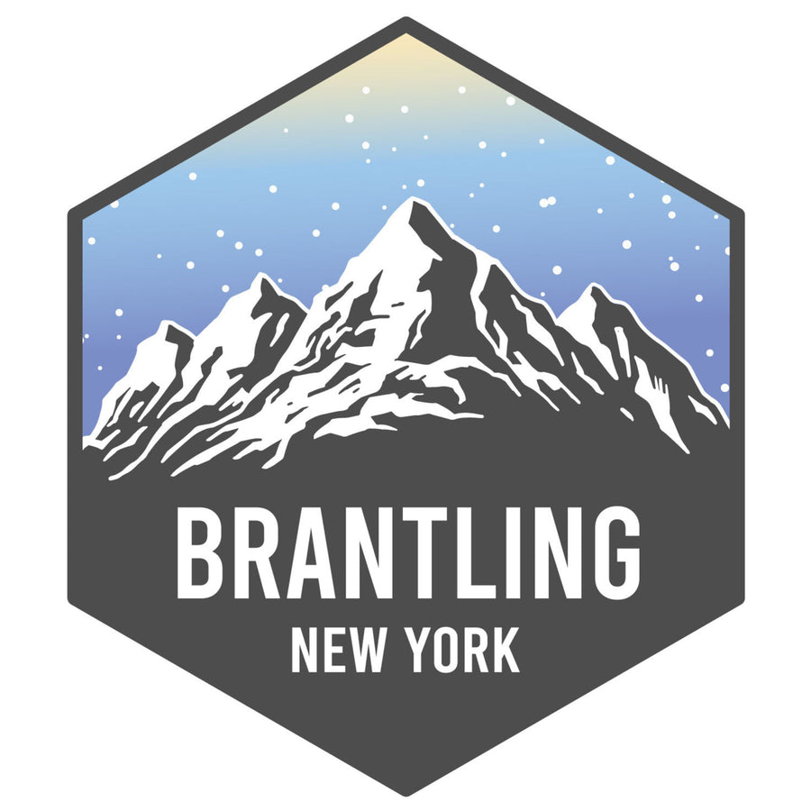 Brantling York Ski Adventures Souvenir 4 Inch Vinyl Decal Sticker Image 1