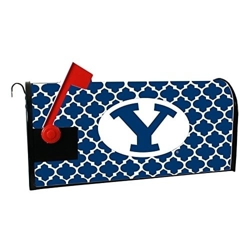 Brigham Young Cougars NCAA Officially Licensed Mailbox Cover Moroccan Design Image 1