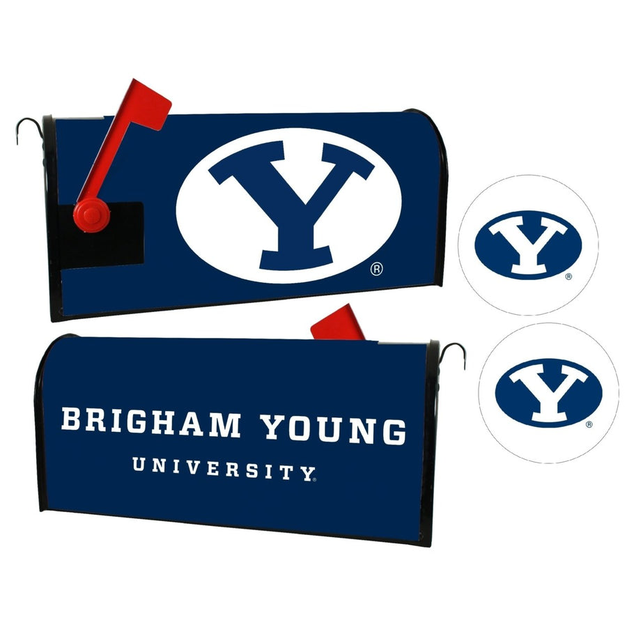 Brigham Young Cougars NCAA Officially Licensed Mailbox Cover and Sticker Set Image 1