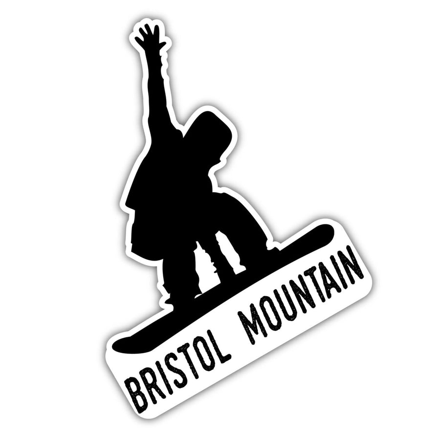 Bristol Mountain York Ski Adventures Souvenir 4 Inch Vinyl Decal Sticker Board Design Image 1