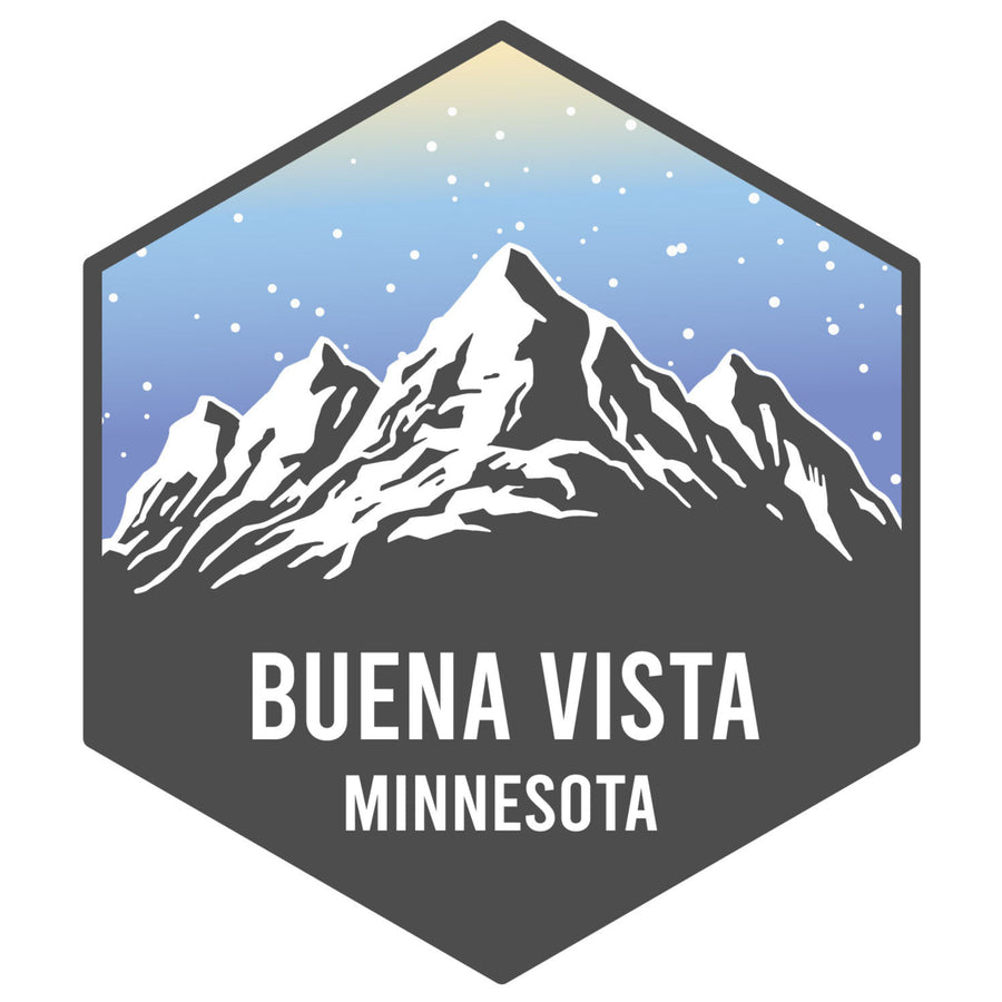 Buena Vista Minnesota Ski Adventures Souvenir 4 Inch Vinyl Decal Sticker Image 1