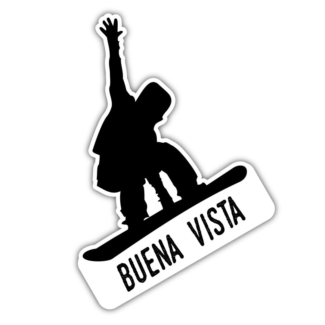 Buena Vista Minnesota Ski Adventures Souvenir 4 Inch Vinyl Decal Sticker Board Design Image 1