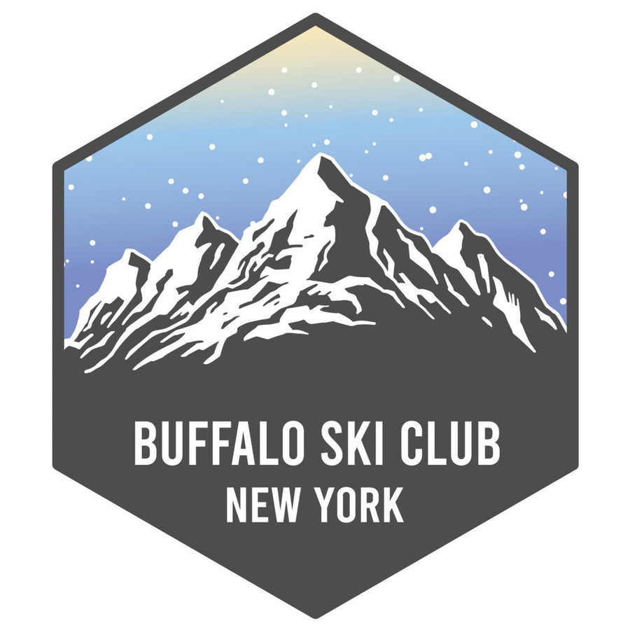 Buffalo Ski Club York Ski Adventures Souvenir 4 Inch Vinyl Decal Sticker Image 1