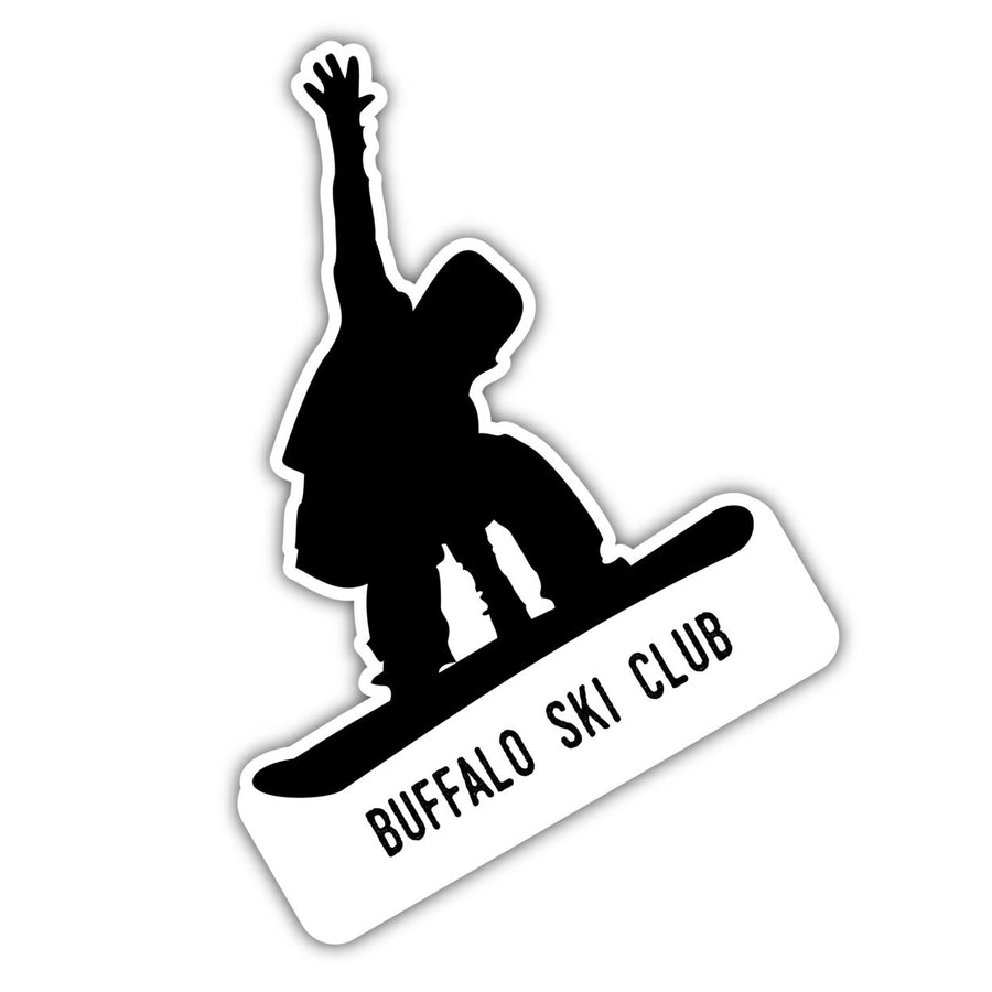 Buffalo Ski Club York Ski Adventures Souvenir 4 Inch Vinyl Decal Sticker Board Design Image 1