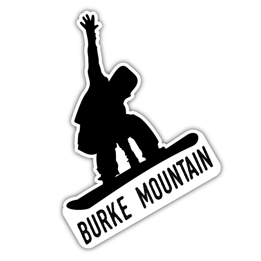 Burke Mountain Vermont Ski Adventures Souvenir 4 Inch Vinyl Decal Sticker Board Design Image 1