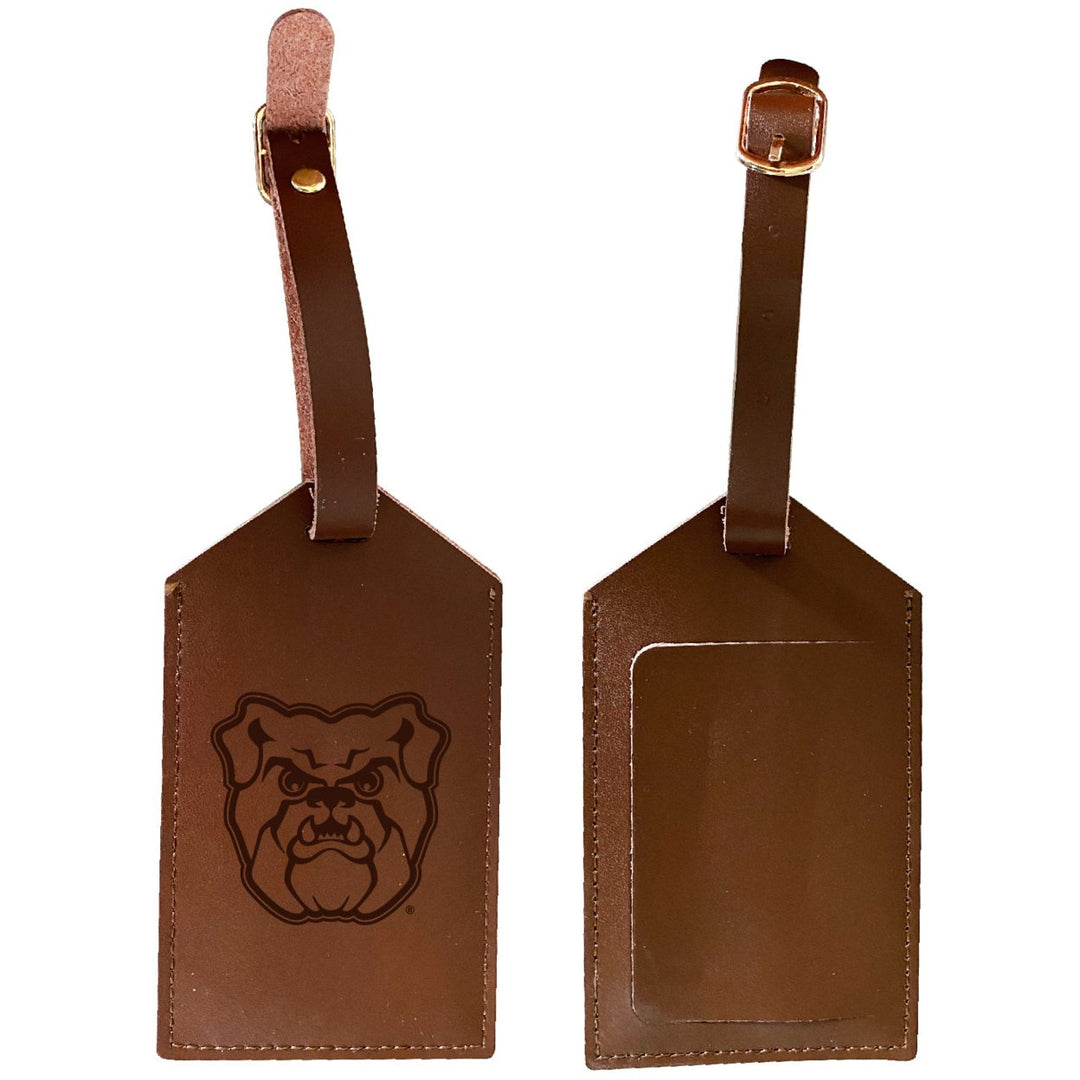 Elegant Butler Bulldogs NCAA Leather Luggage Tag with Engraved Logo Image 1