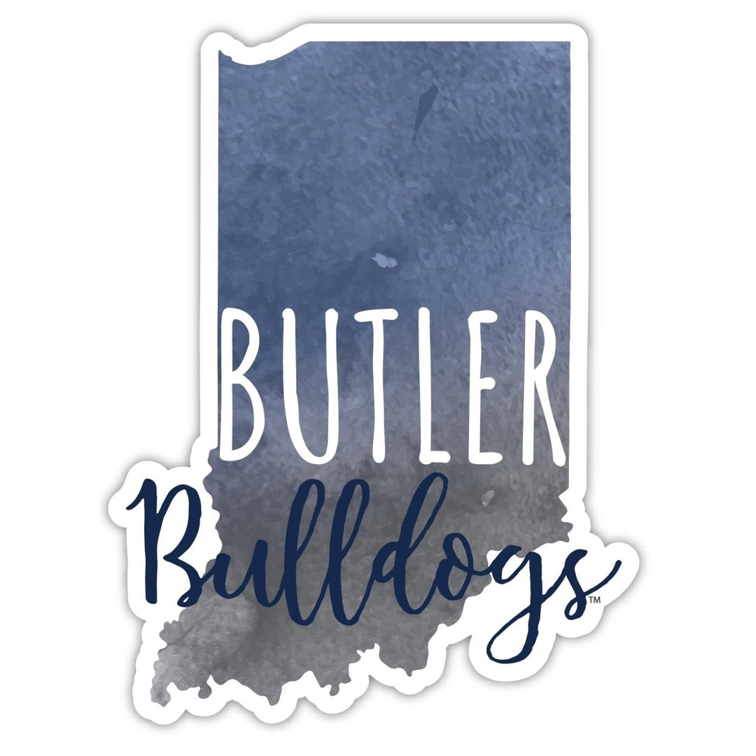 Butler Bulldogs 2-Inch on one of its sides Watercolor Design NCAA Durable School Spirit Vinyl Decal Sticker Image 1