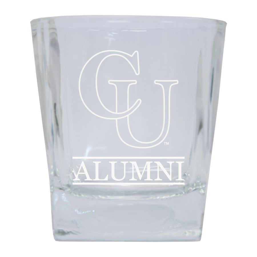 Campbell University Fighting Camels 2-Pack Alumni Elegance 10oz Etched Glass Tumbler Image 1