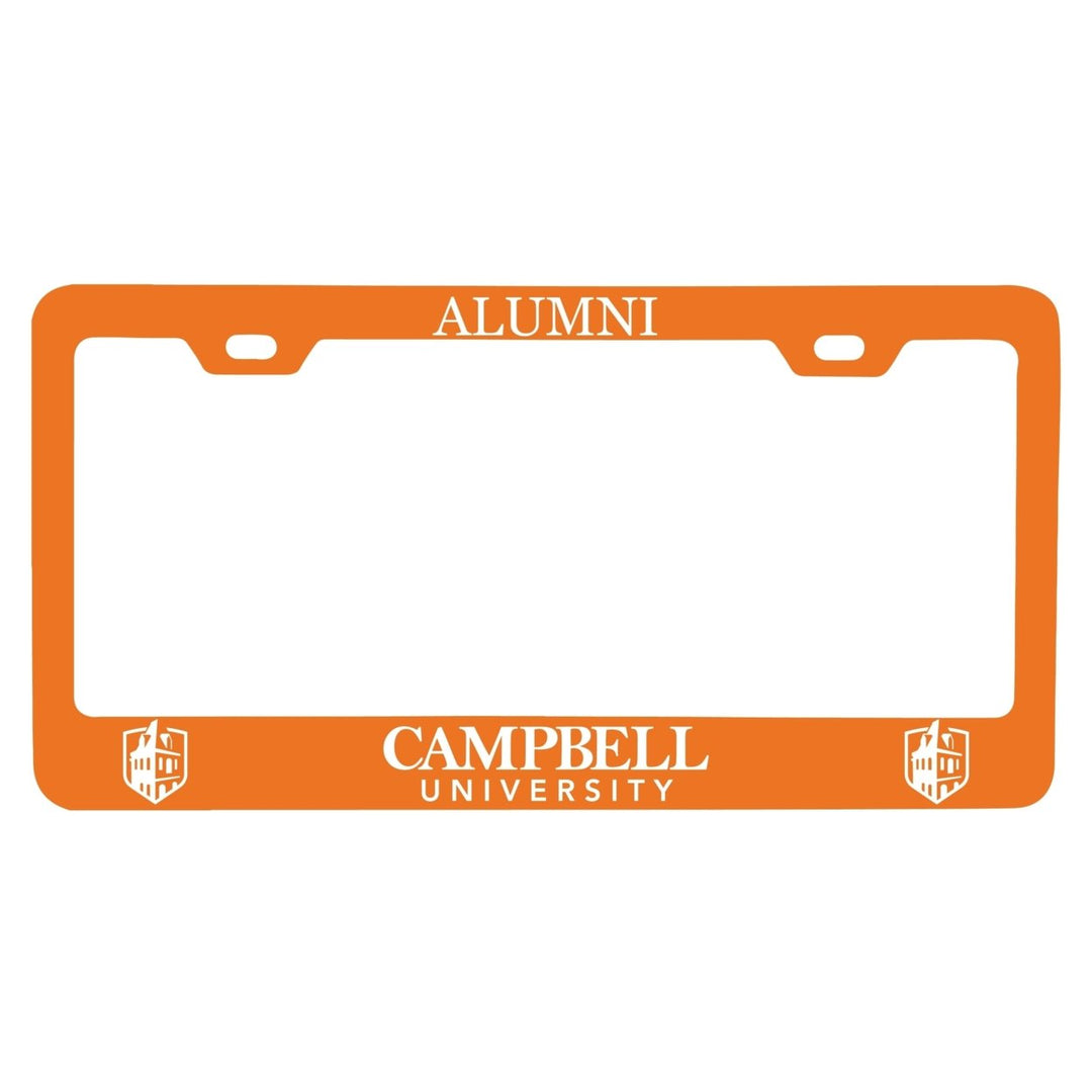 NCAA Campbell University Fighting Camels Alumni License Plate Frame - Colorful Heavy Gauge Metal, Officially Licensed Image 1