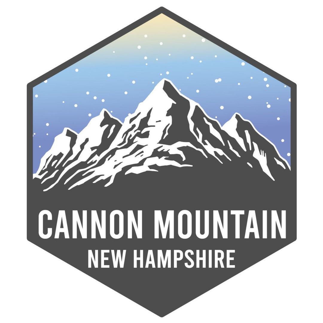 Cannon Mountain Hampshire Ski Adventures Souvenir 4 Inch Vinyl Decal Sticker Image 1