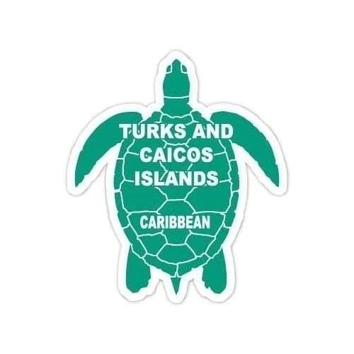 Caribbean 4" Green Turtle Decal Image 1