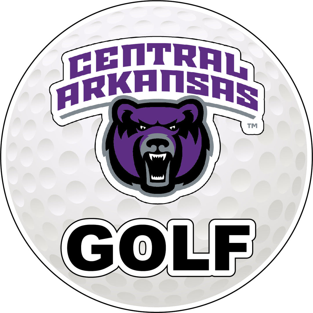 Central Arkansas Bears 4-Inch Round Golf Ball Vinyl Decal Sticker Image 1