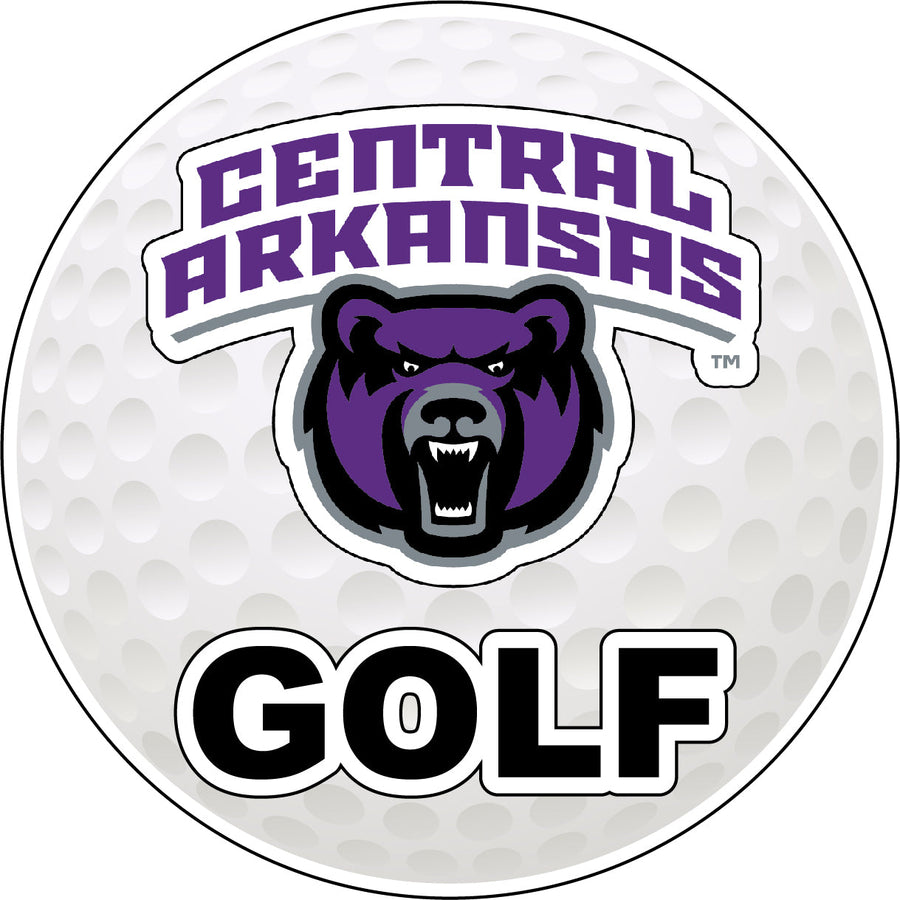 Central Arkansas Bears 4-Inch Round Golf Ball Vinyl Decal Sticker Image 1