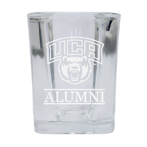 Central Arkansas Bears Alumni Etched Square Shot Glass Image 1