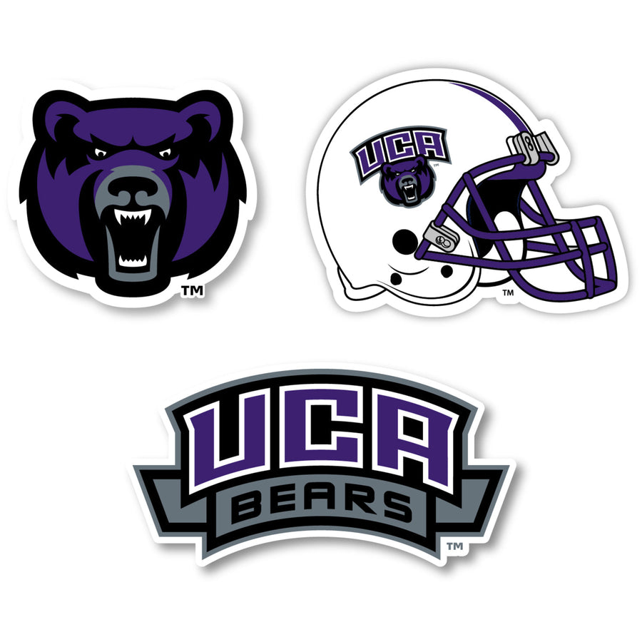 Central Arkansas Bears Vinyl Decal Sticker 3 Pack 4-Inch Each Image 1