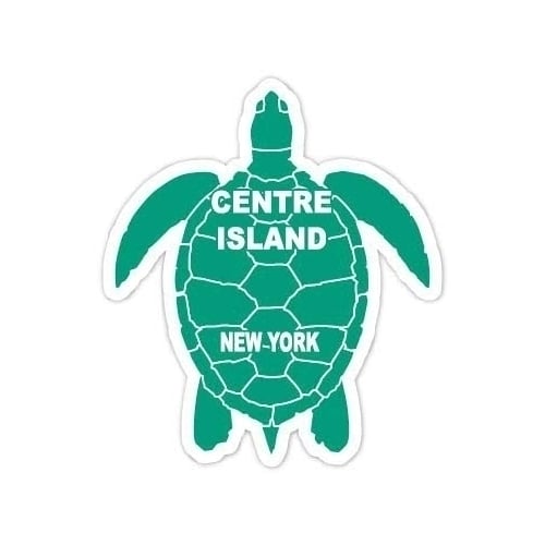 Centre Island York 4 Inch Green Turtle Shape Decal Sticker Image 1