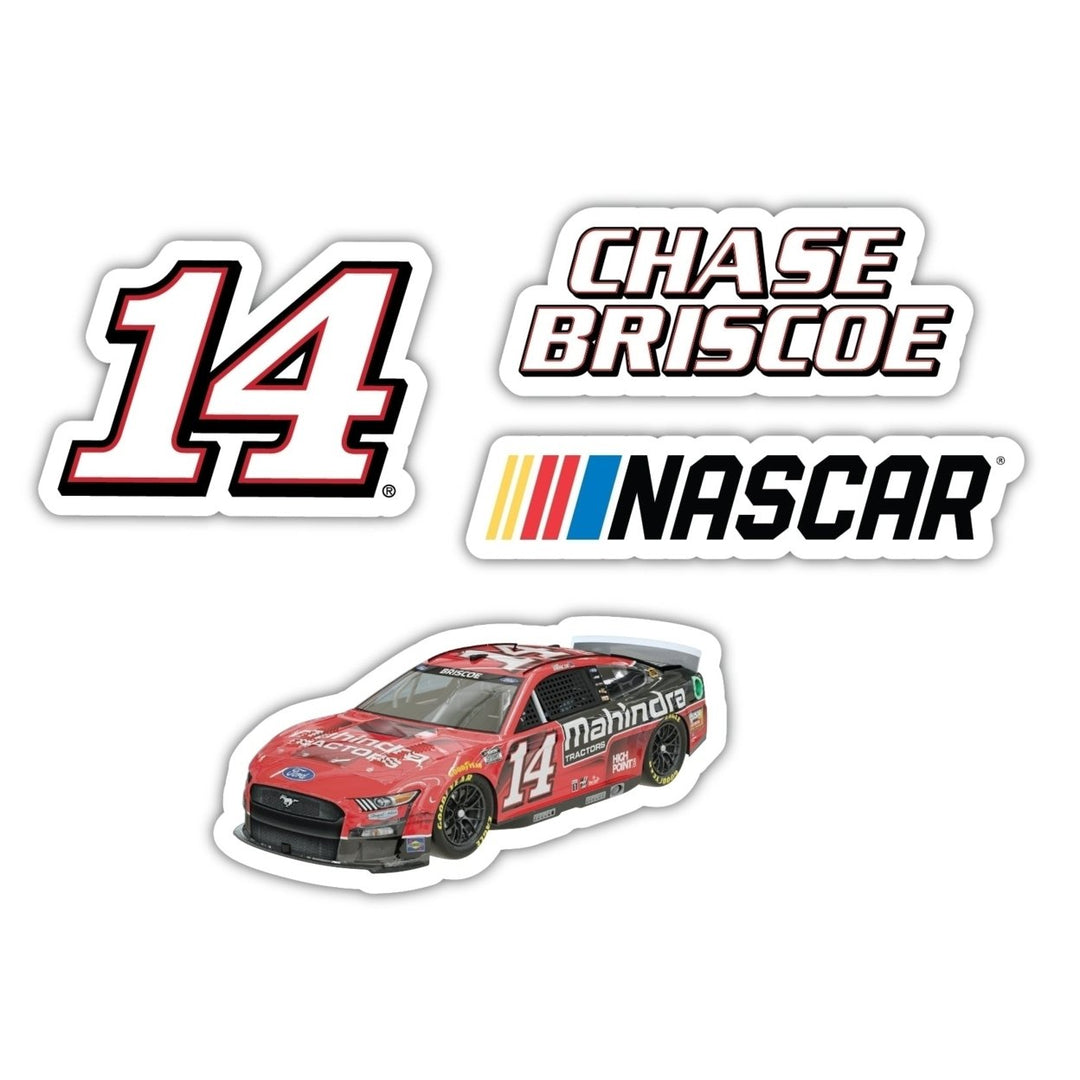 Chase Briscoe 14 NASCAR Cup Series 4 Pack Laser Cut Decal Image 1