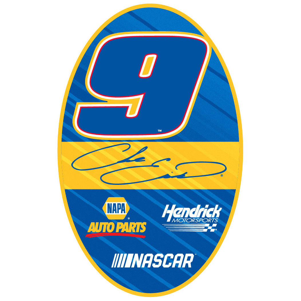 Chase Elliott 9 NASCAR Oval Magnet For 2020 Image 1