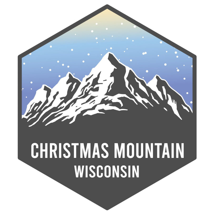 Christmas Mountain Wisconsin Ski Adventures Souvenir 4 Inch Vinyl Decal Sticker Image 1