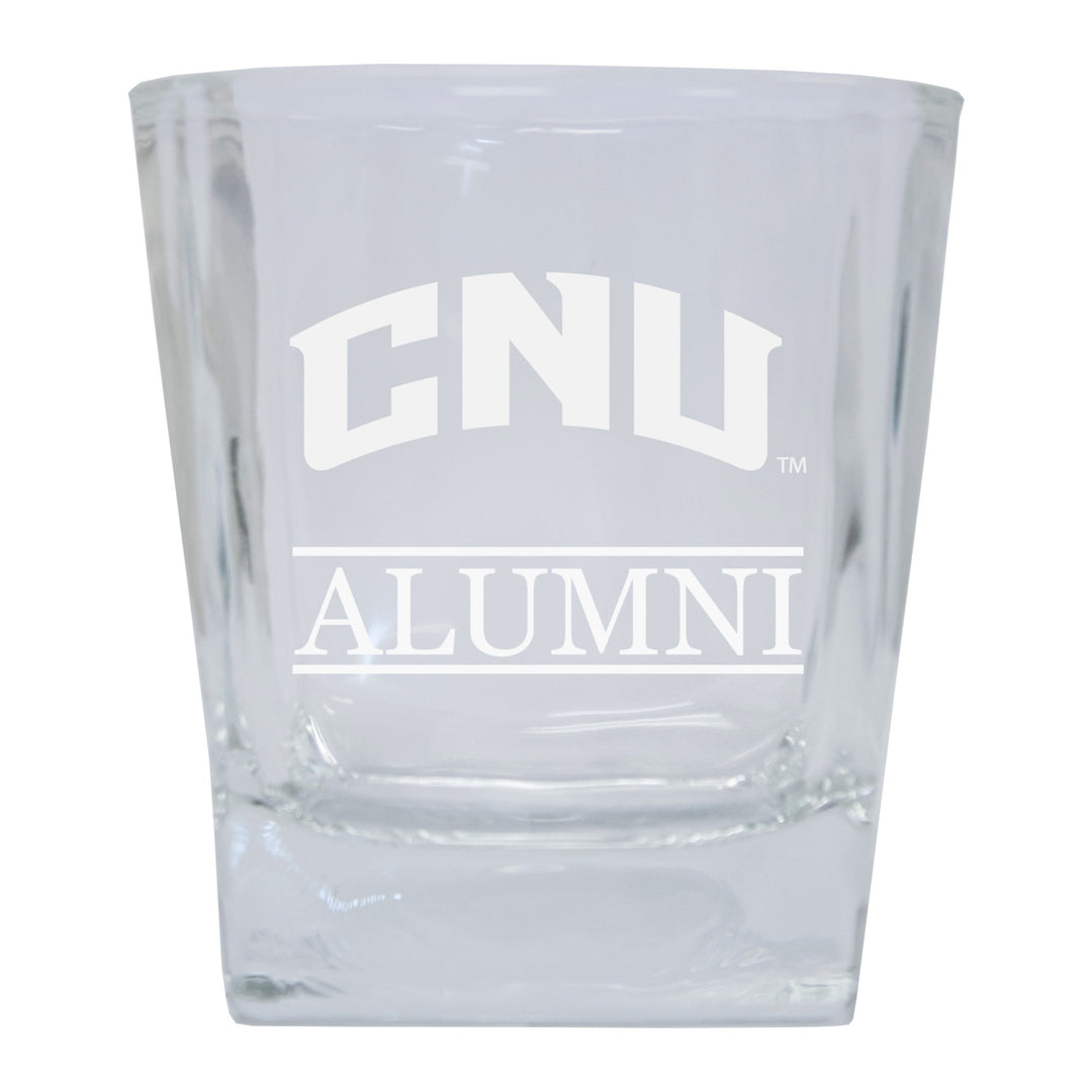 Christopher Newport Captains 2-Pack Alumni Elegance 10oz Etched Glass Tumbler Image 1