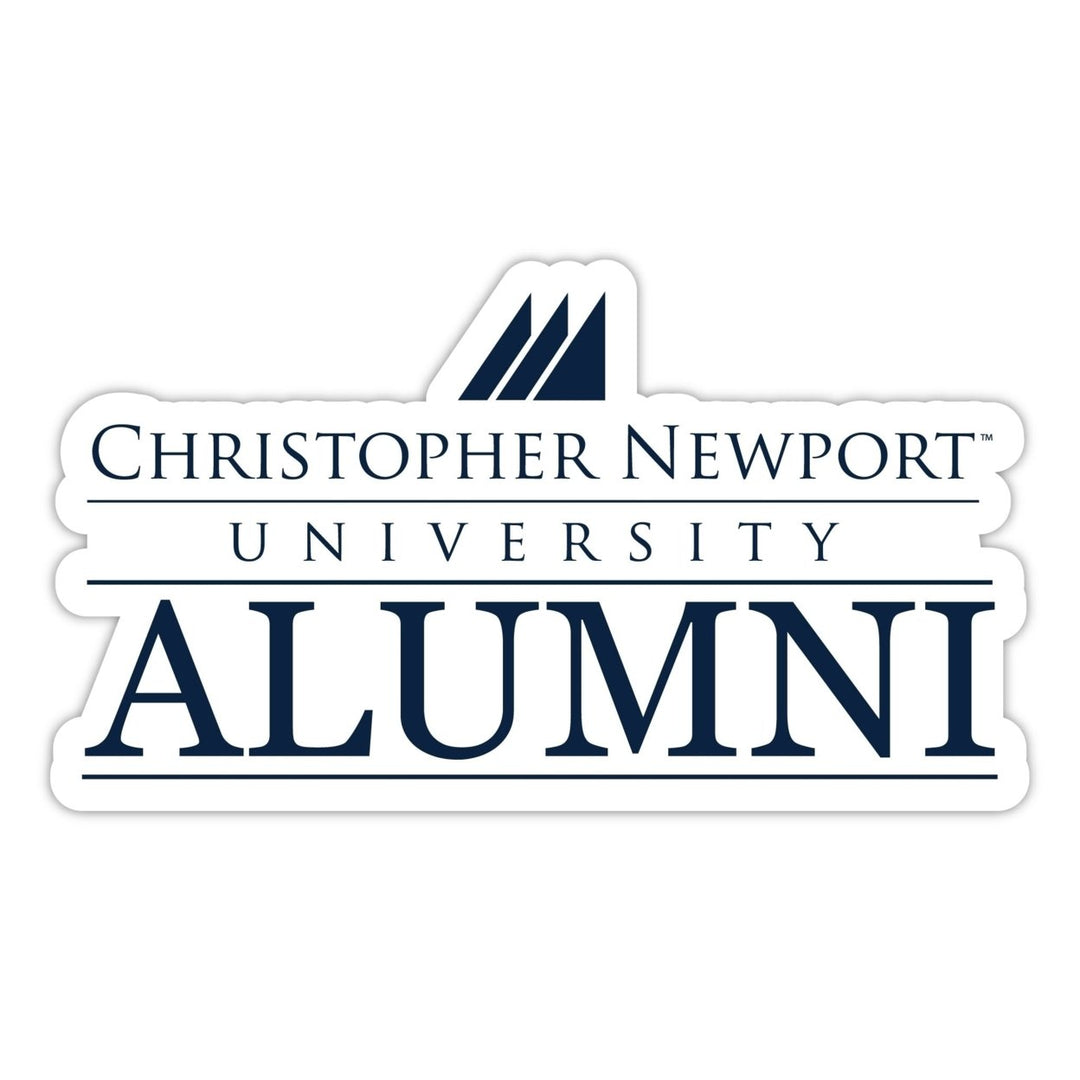 Christopher Newport Captains 4-Inch Alumni NCAA Vinyl Sticker - Durable School Spirit Decal Image 1