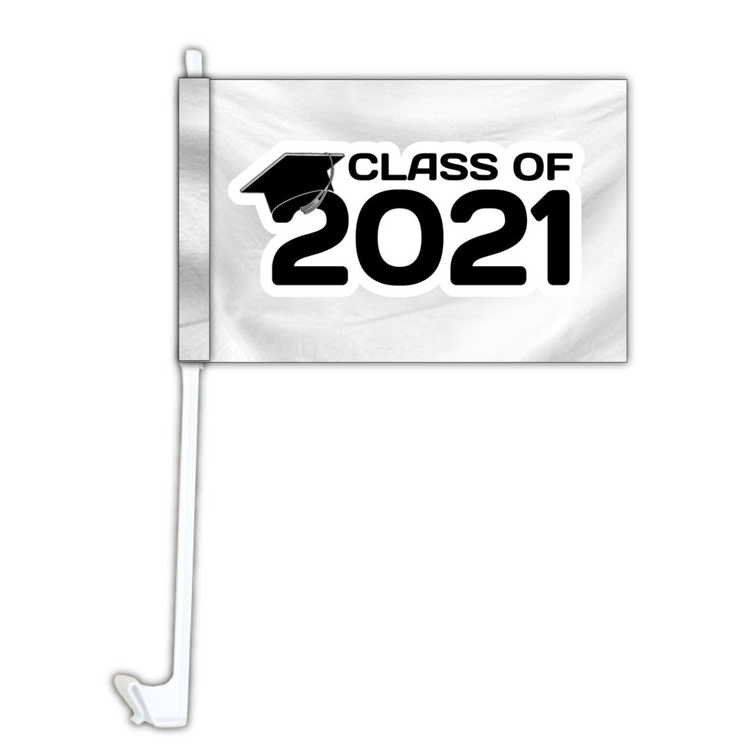 Class of 2021 Graduation Car Flag Set Of 2 Image 1