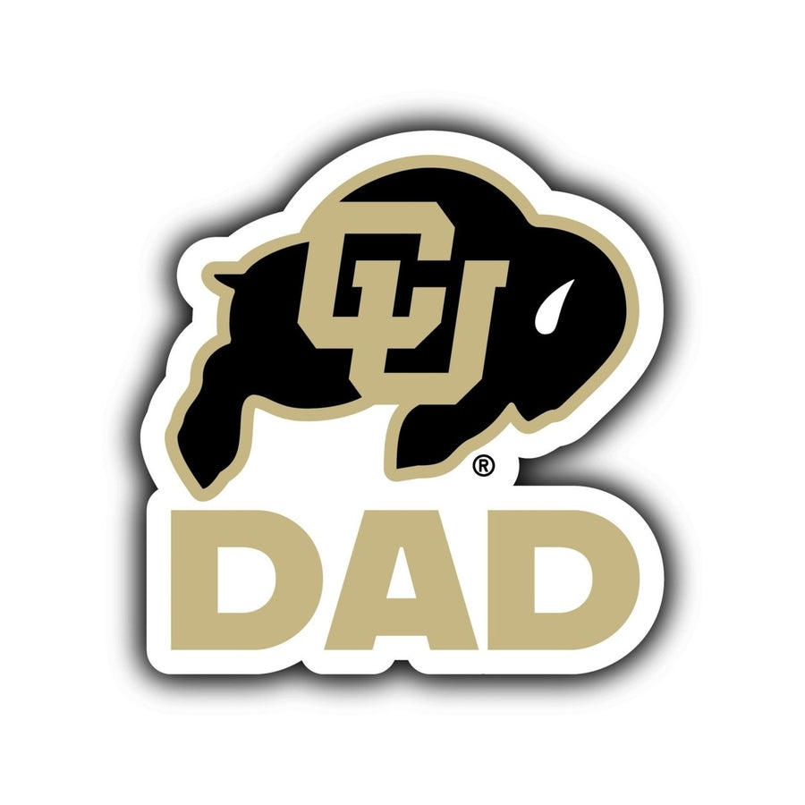 Colorado Buffaloes 4-Inch Proud Dad NCAA - Durable School Spirit Vinyl Decal Perfect Image 1