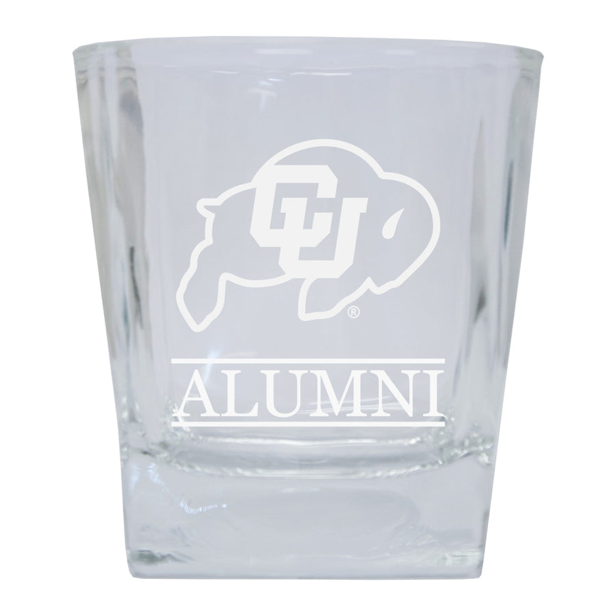 Colorado Buffaloes 2-Pack Alumni Elegance 10oz Etched Glass Tumbler Image 1