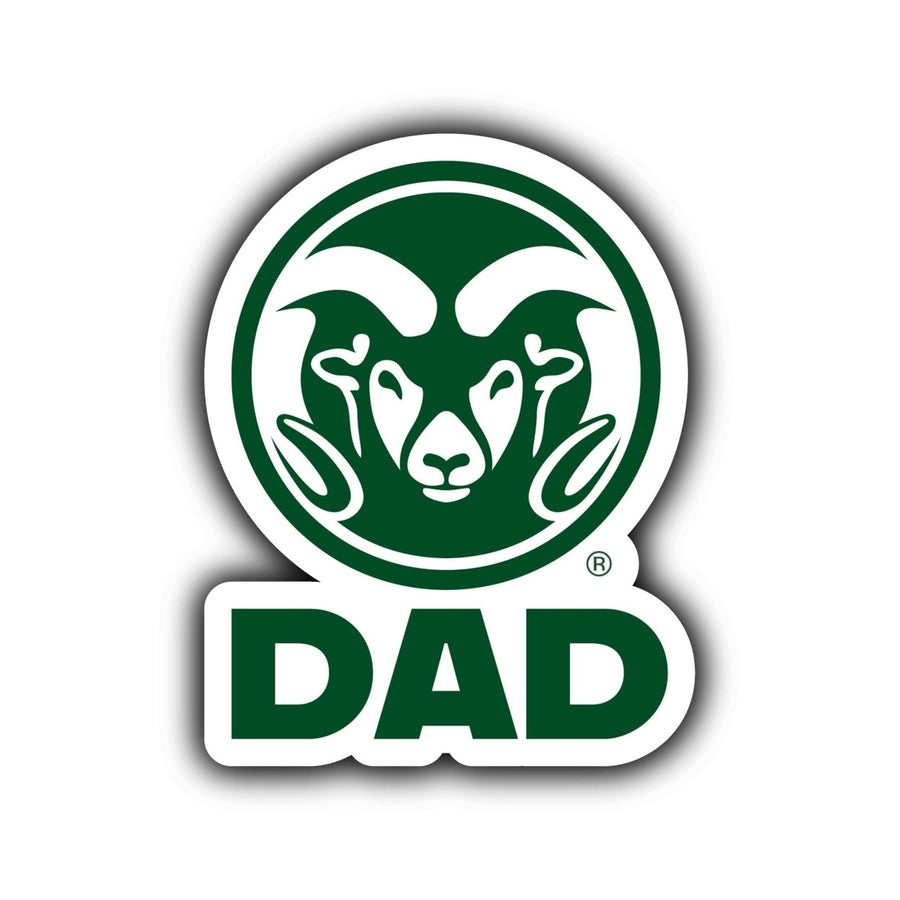 Colorado State Rams 4-Inch Proud Dad NCAA - Durable School Spirit Vinyl Decal Perfect Image 1