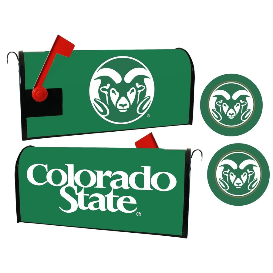 Colorado State Rams NCAA Officially Licensed Mailbox Cover and Sticker Set Image 1