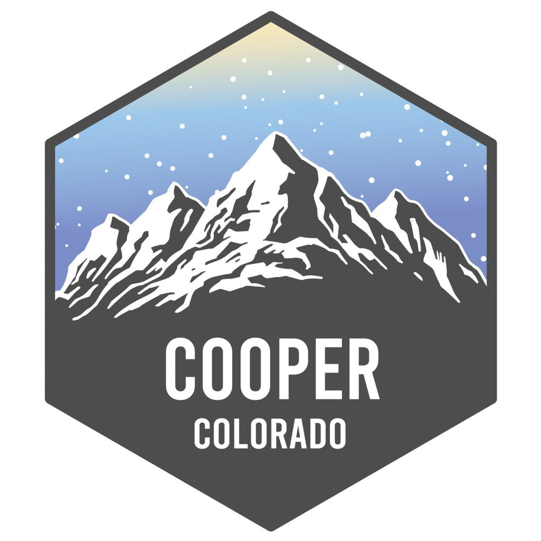 Cooper Colorado Ski Adventures Souvenir 4 Inch Vinyl Decal Sticker Image 1