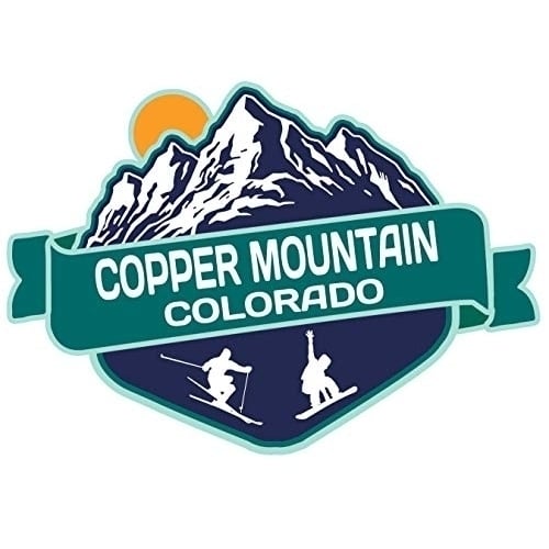 Copper Mountain Colorado Ski Adventures Souvenir 2 Inch Vinyl Decal Sticker Mountain Design Image 1