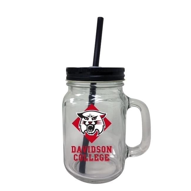 Davidson College Mason Jar Glass Image 1