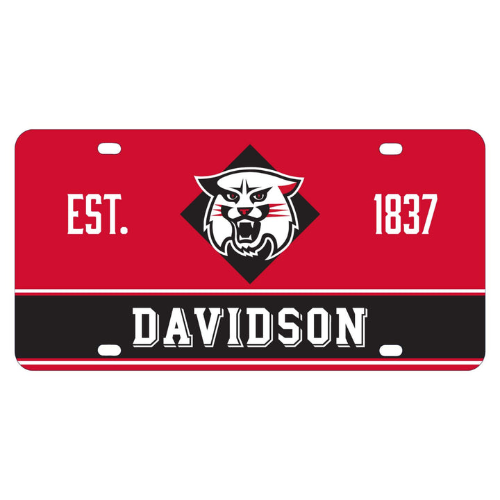 NCAA Davidson College Metal License Plate - Lightweight, Sturdy and Versatile Image 1