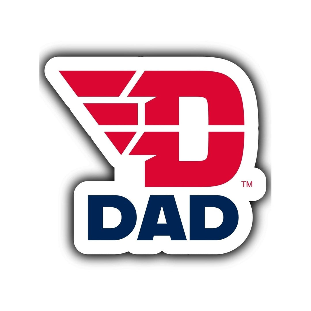 Dayton Flyers 4-Inch Proud Dad NCAA - Durable School Spirit Vinyl Decal Perfect Image 1