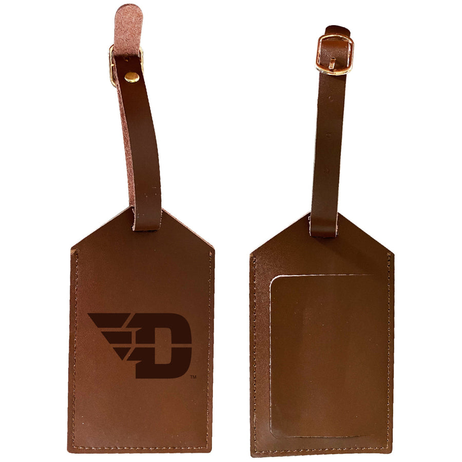 Elegant Dayton Flyers NCAA Leather Luggage Tag with Engraved Logo Image 1