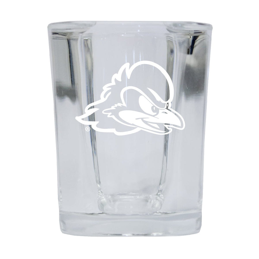 Delaware Blue Hens NCAA Collectors Edition 2oz Square Shot Glass - Laser Etched Logo Image 1