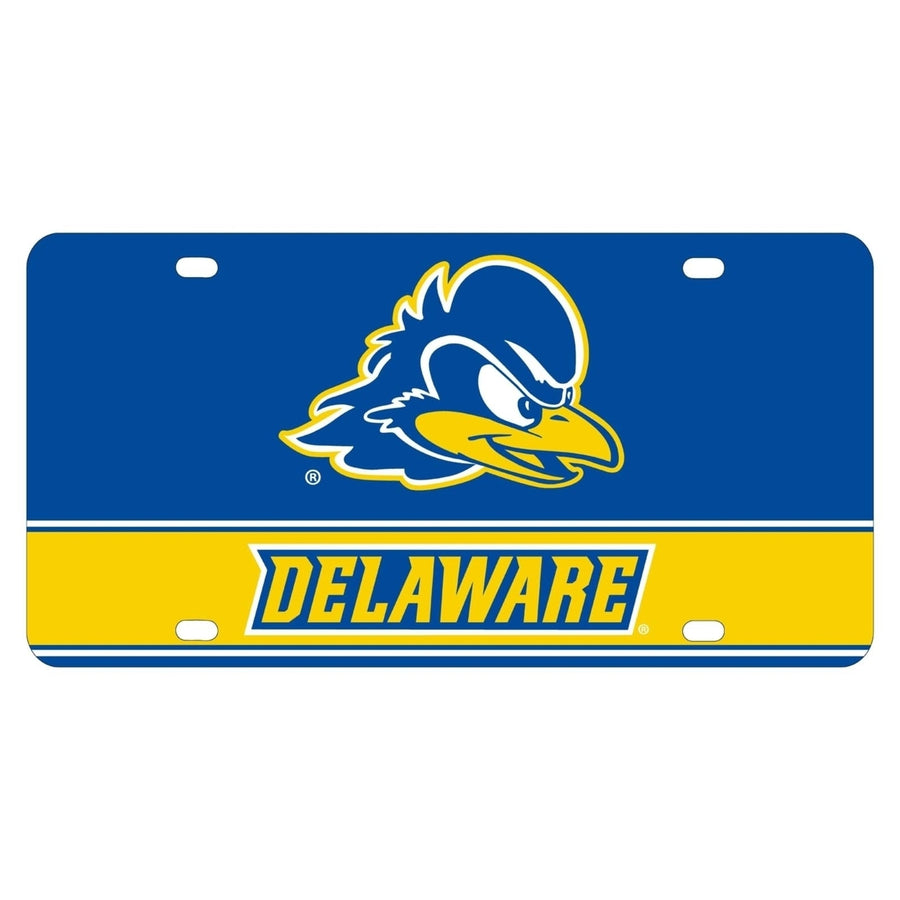 Delaware Blue Hens Metal License Plate Image 1